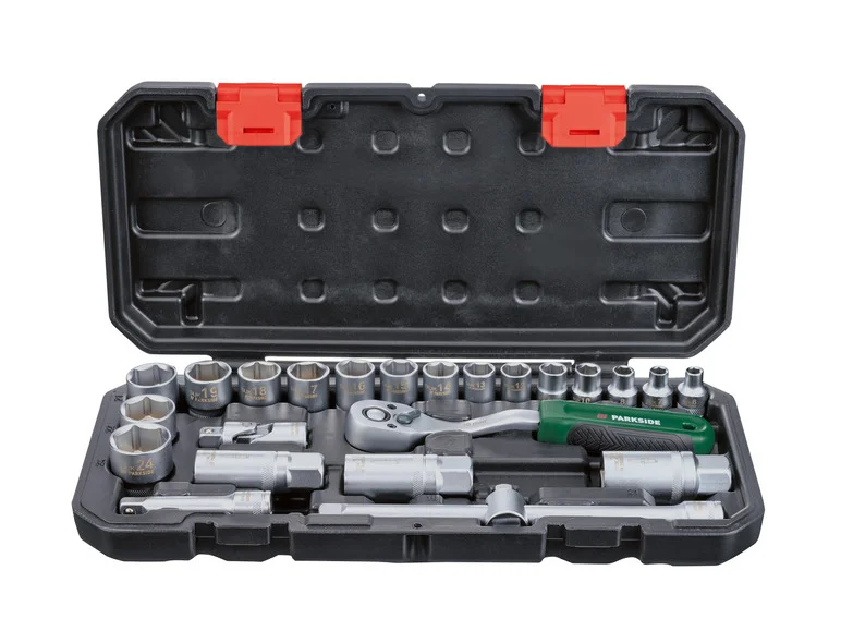 PARKSIDE® Set de douilles et d'embouts PSSS 24 A1. 24 pièces