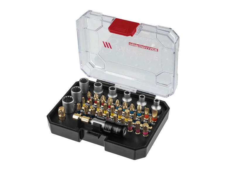 PARKSIDE PERFORMANCE® Jeu d'embouts Torsion ou Jeu d'embouts et de douilles Torsion PBSP 2 D4