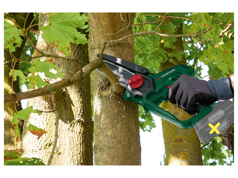 PARKSIDE® Mini-tronçonneuse à bois sans fil PGHSA 20-Li B1. 20 V